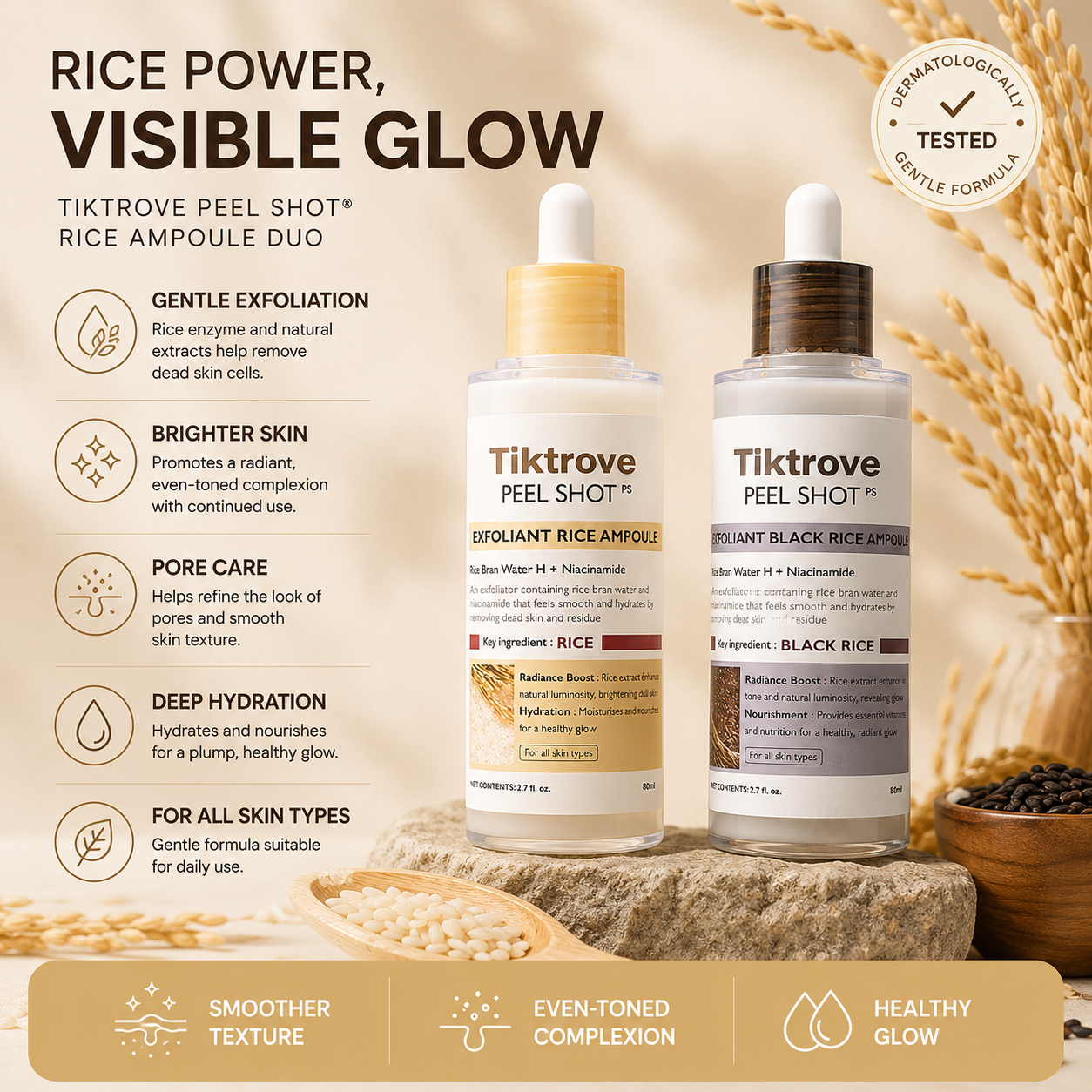 Peel Shot Glow Rice Ampoule Duo