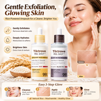 Peel Shot Glow Rice Ampoule Duo