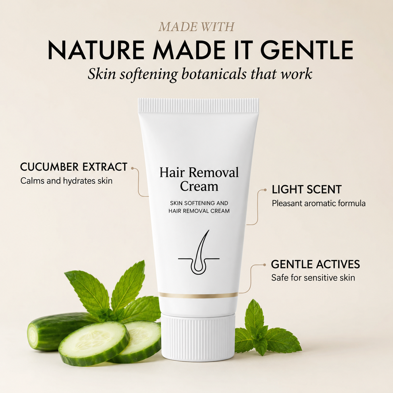 Hrimzw™ – Gentle Aromatic Skin-Softening Hair Removal Cream + 1 +1 FREE