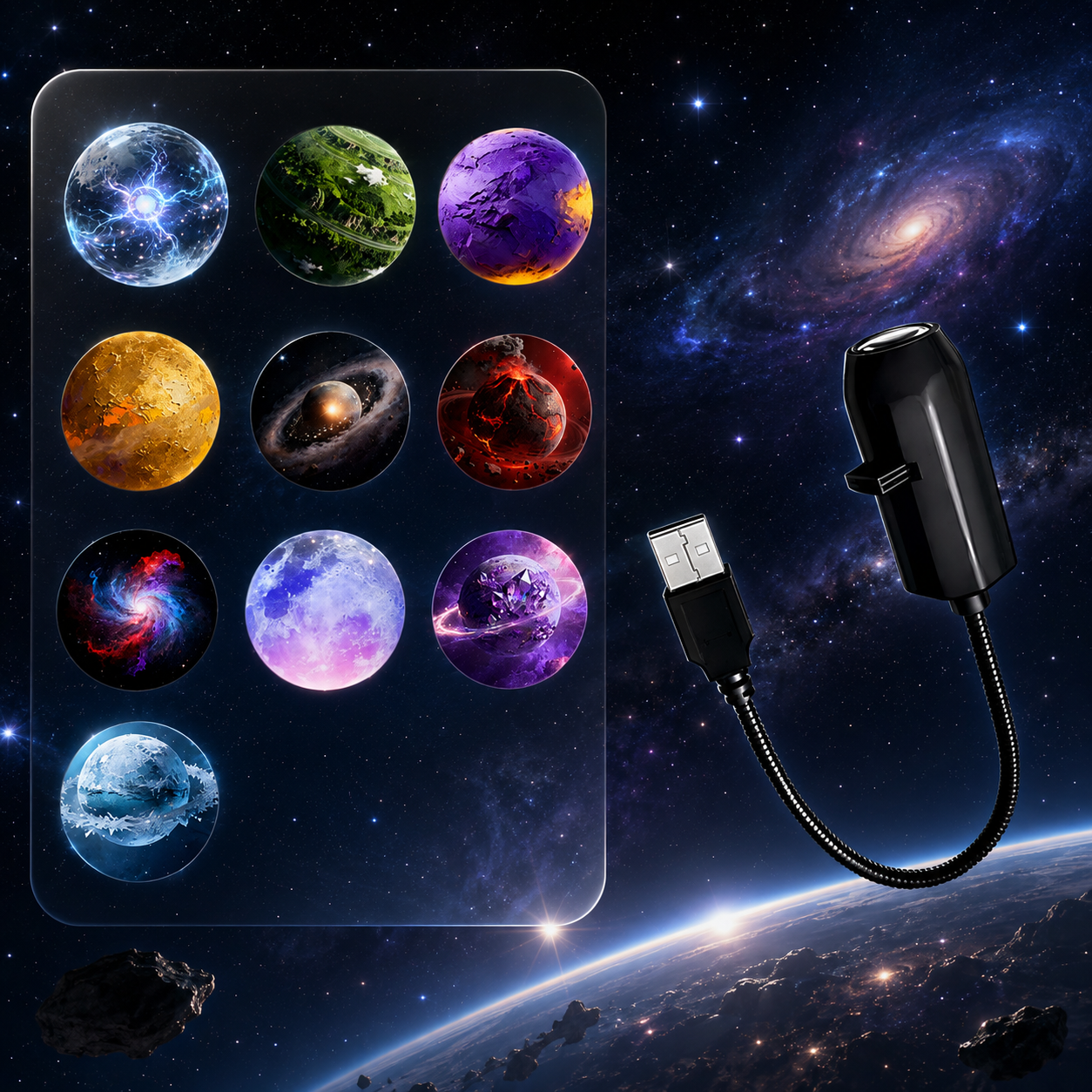 🌌 Galaxy Star Projector Light ✨ Create Your Own Cosmic Universe at Home