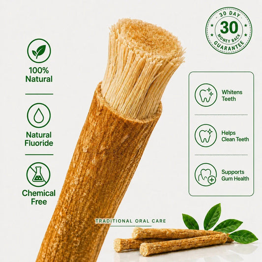Miswak Sticks – Natural Toothbrush for Whiter Teeth & Fresh Breath
