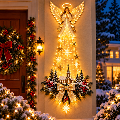 ✨Angel Blessing Starfall Wall Light – Heavenly Christmas Wall Decor-o