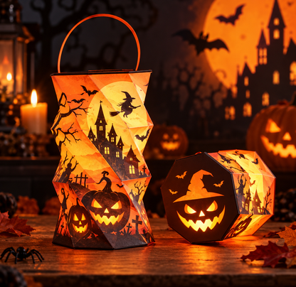 👻🔥Unfold the Glow — Portable Rotating Lantern