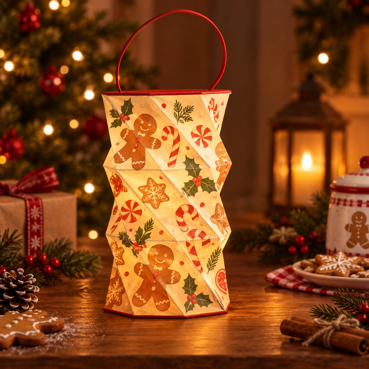 👻🔥Unfold the Glow — Portable Rotating Lantern
