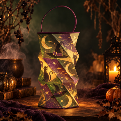 👻🔥Unfold the Glow — Portable Rotating Lantern
