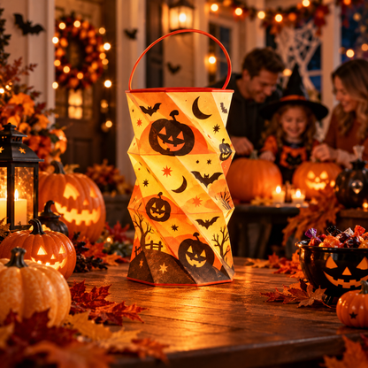 👻🔥Unfold the Glow — Portable Rotating Lantern