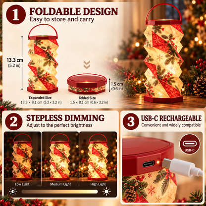 👻🔥Unfold the Glow — Portable Rotating Lantern