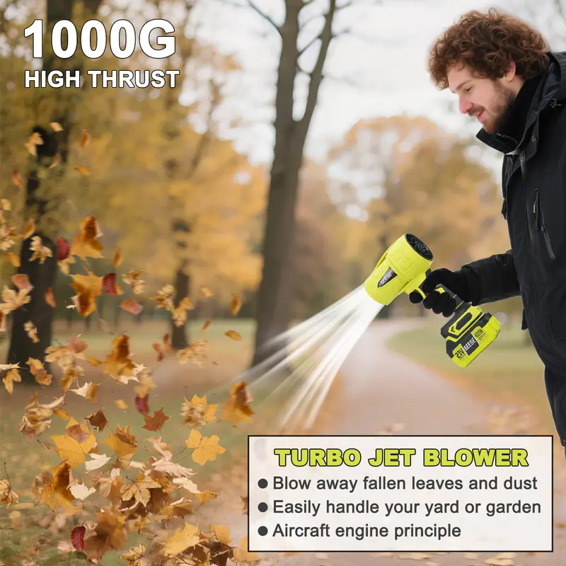 🌪️ SEESE Turbo Jet Blower | Cordless Leaf & Dust Blower, Car Dryer, Snow Remover & Home Cleaning Power Tool