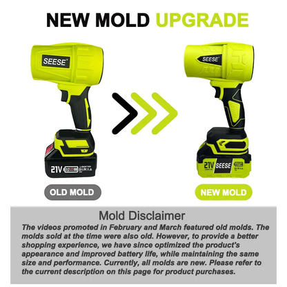 🌪️ SEESE Turbo Jet Blower | Cordless Leaf & Dust Blower, Car Dryer, Snow Remover & Home Cleaning Power Tool