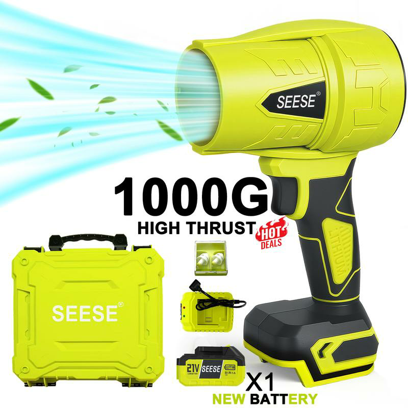 🌪️ SEESE Turbo Jet Blower | Cordless Leaf & Dust Blower, Car Dryer, Snow Remover & Home Cleaning Power Tool