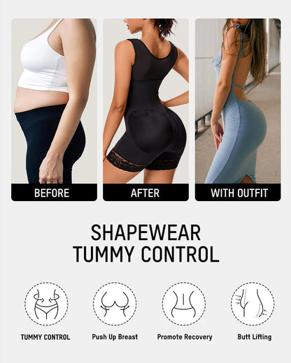 BF Deals🔥Extra Plus Size Shaper Bodysuit Tummy Control Shapewear With Bra