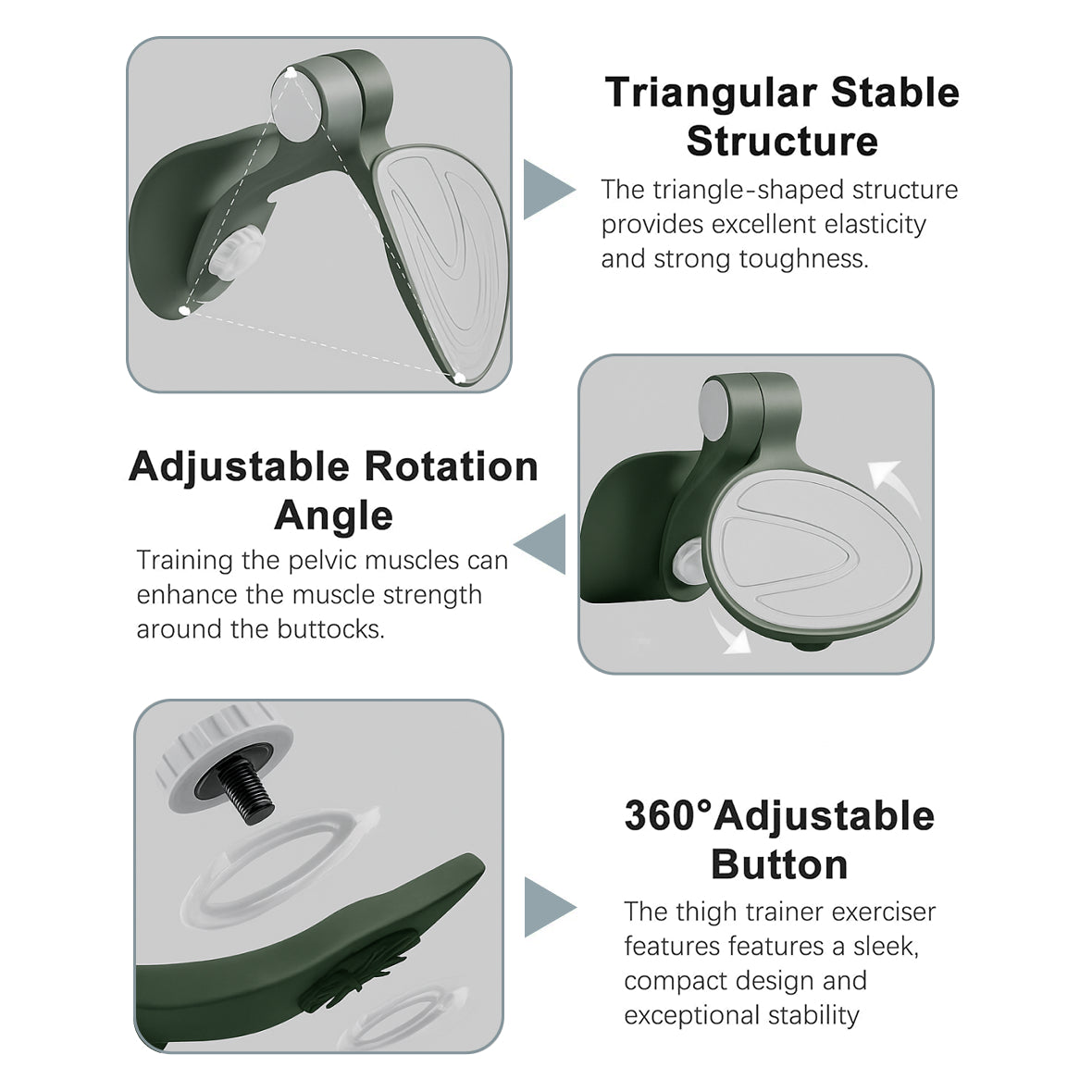 Thigh Trainer & Kegel Exerciser | Resilient 16 kg Inner Thigh & Pelvic Floor Strengthener | Postpartum Recovery | High Grade Material |