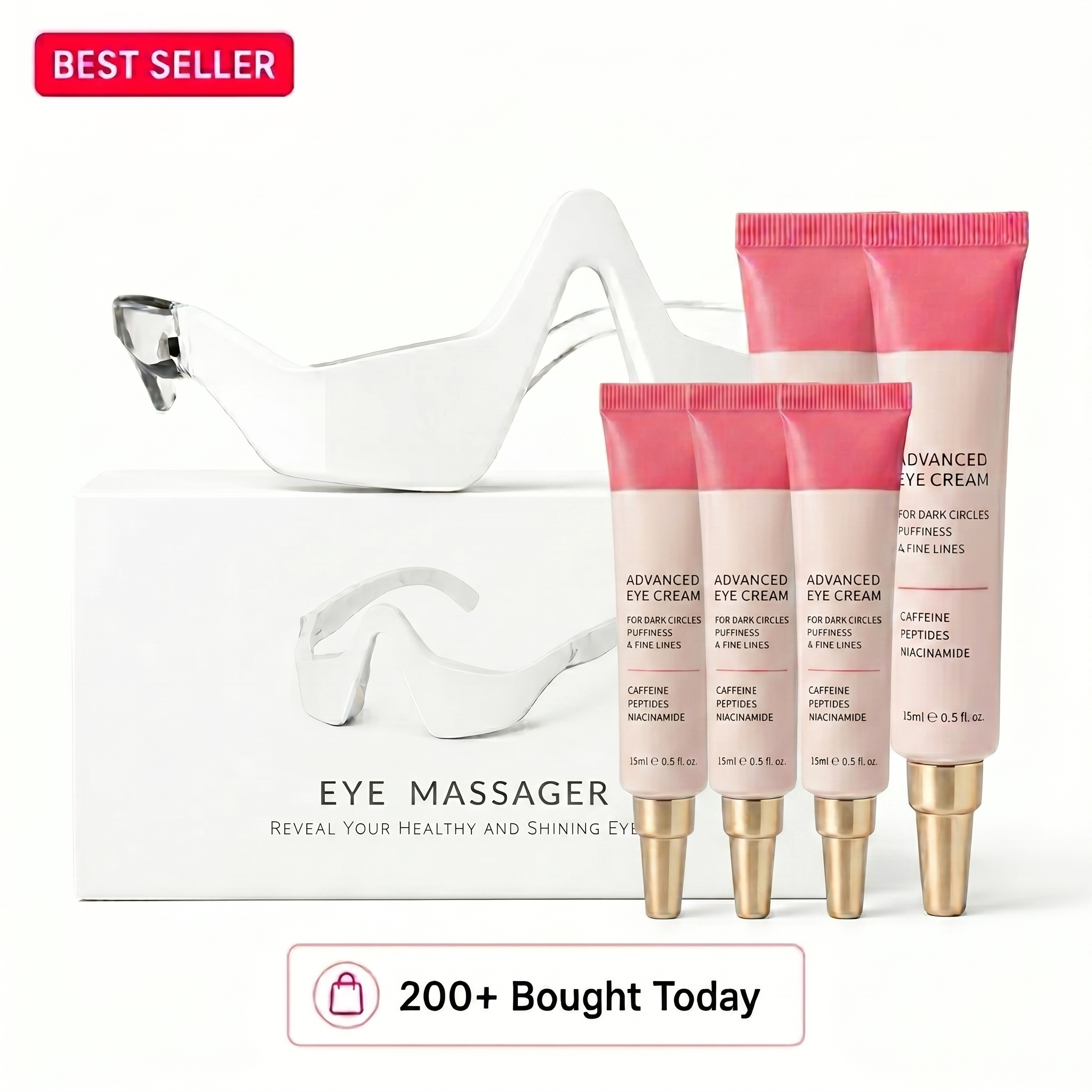 Eye Massager + 5 pcs eye serums