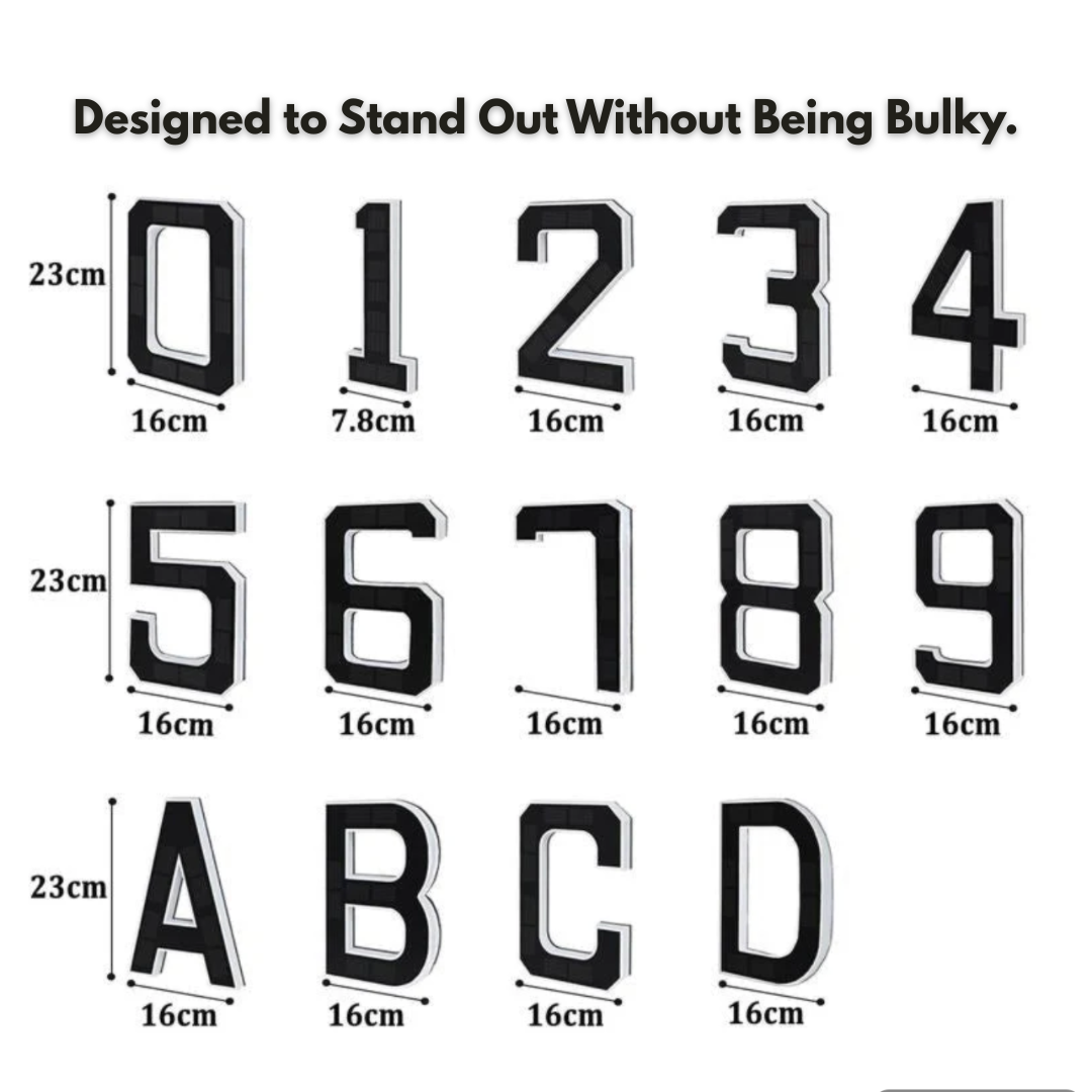 HRIMZW™  Solar House Numbers