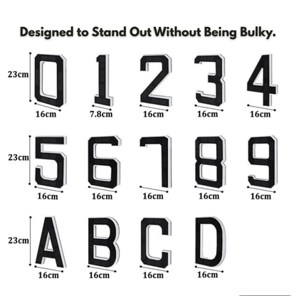 HRIMZW™  Solar House Numbers