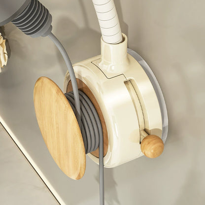 No-Drill Strong Suction Cup Hair Dryer Stand - Adjustable Bathroom Storage