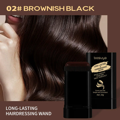 Portable Hair Dye Comb for Gray Hair Coverage - Waterproof and Sweatproof