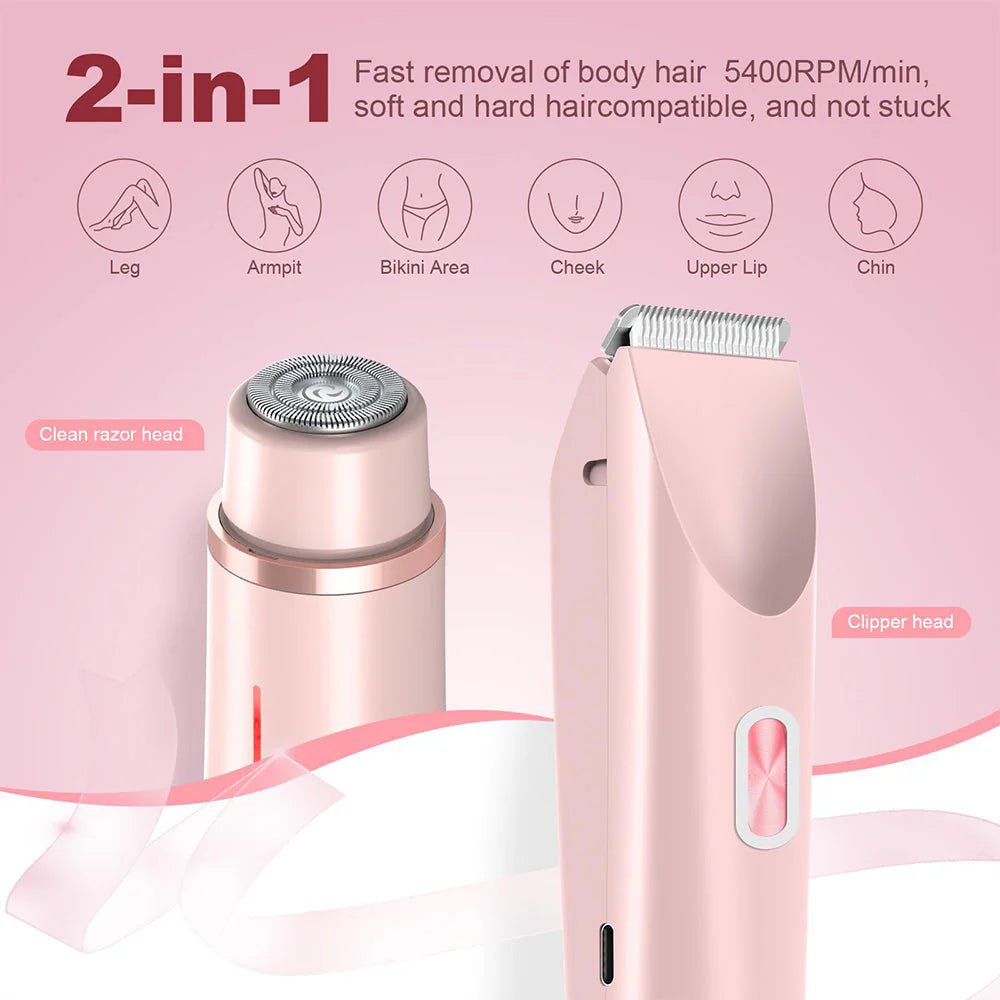 🔥Hot Sale🔥2-in-1 Electric Bikini Trimmer For Women