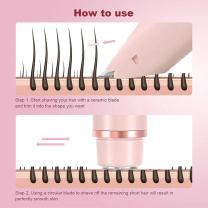 🔥Hot Sale🔥2-in-1 Electric Bikini Trimmer For Women