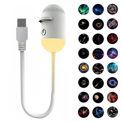 2-in-1 Galaxy Projector Night Light