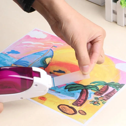 Intelligent Transparent Tape Cutter - Portable Handheld Tape Holder for Study and Office Supplies