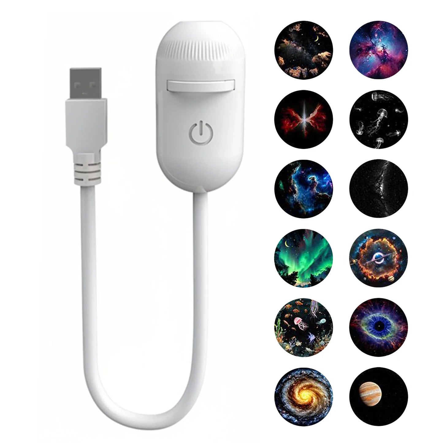 2-in-1 Galaxy Projector Night Light