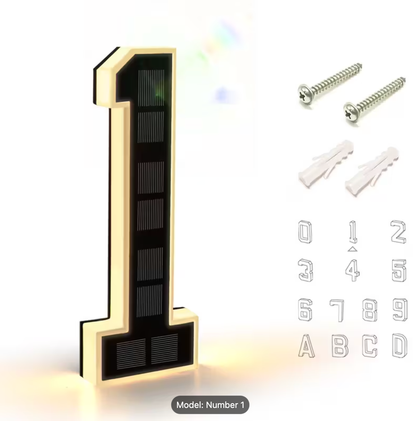 HRIMZW™  Solar House Numbers