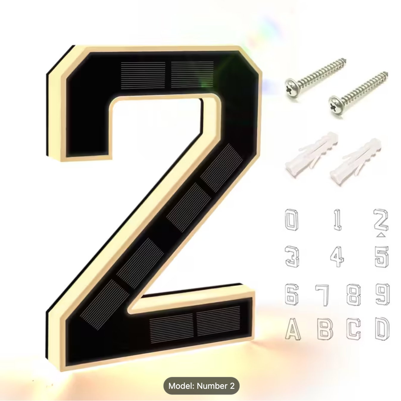 HRIMZW™  Solar House Numbers