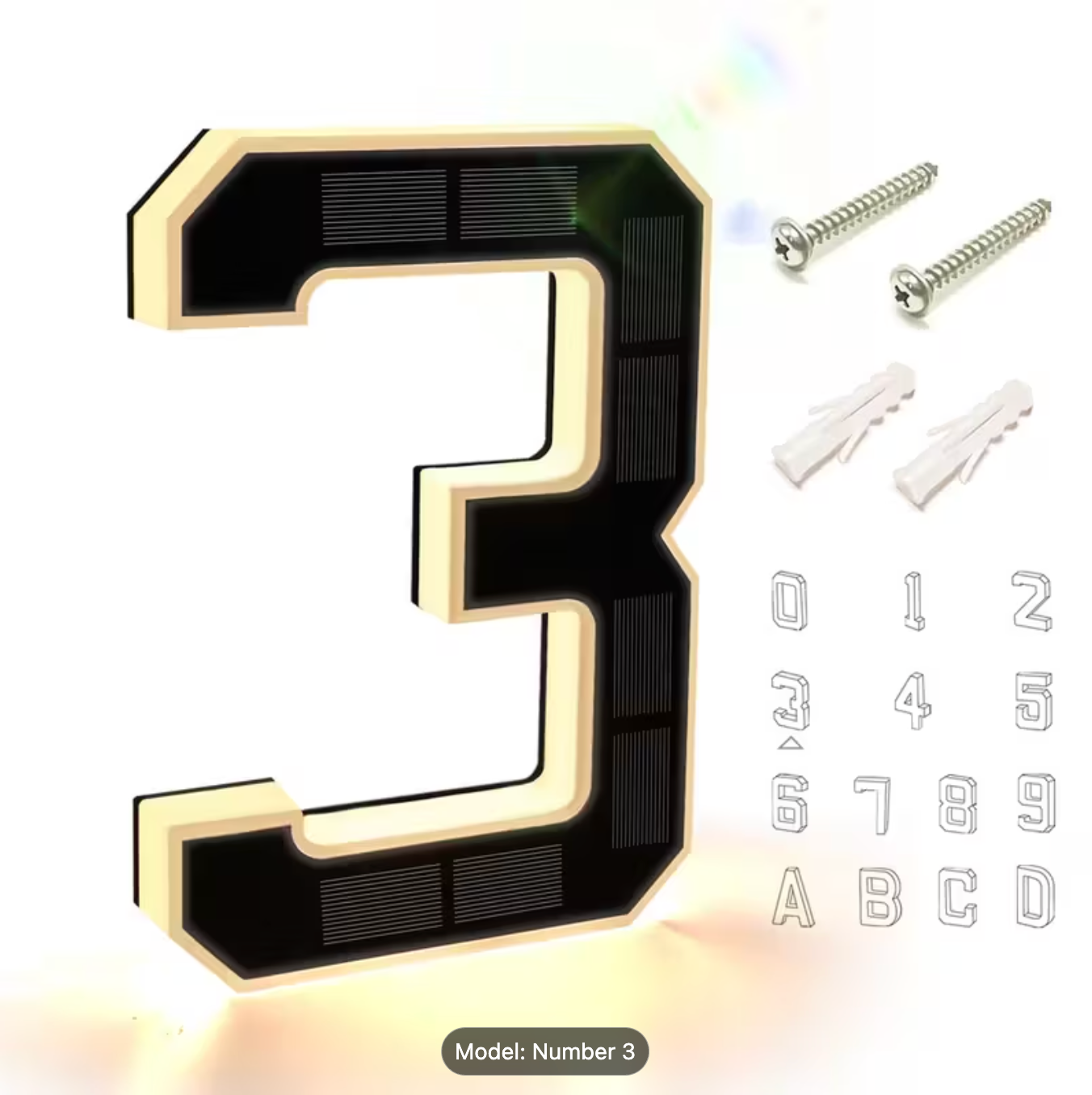 HRIMZW™  Solar House Numbers