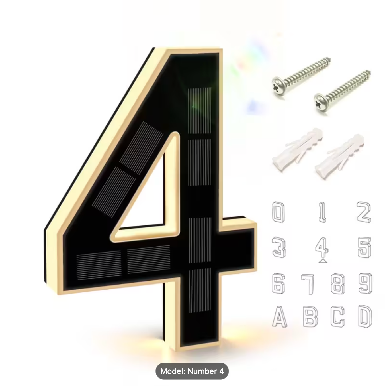 HRIMZW™  Solar House Numbers