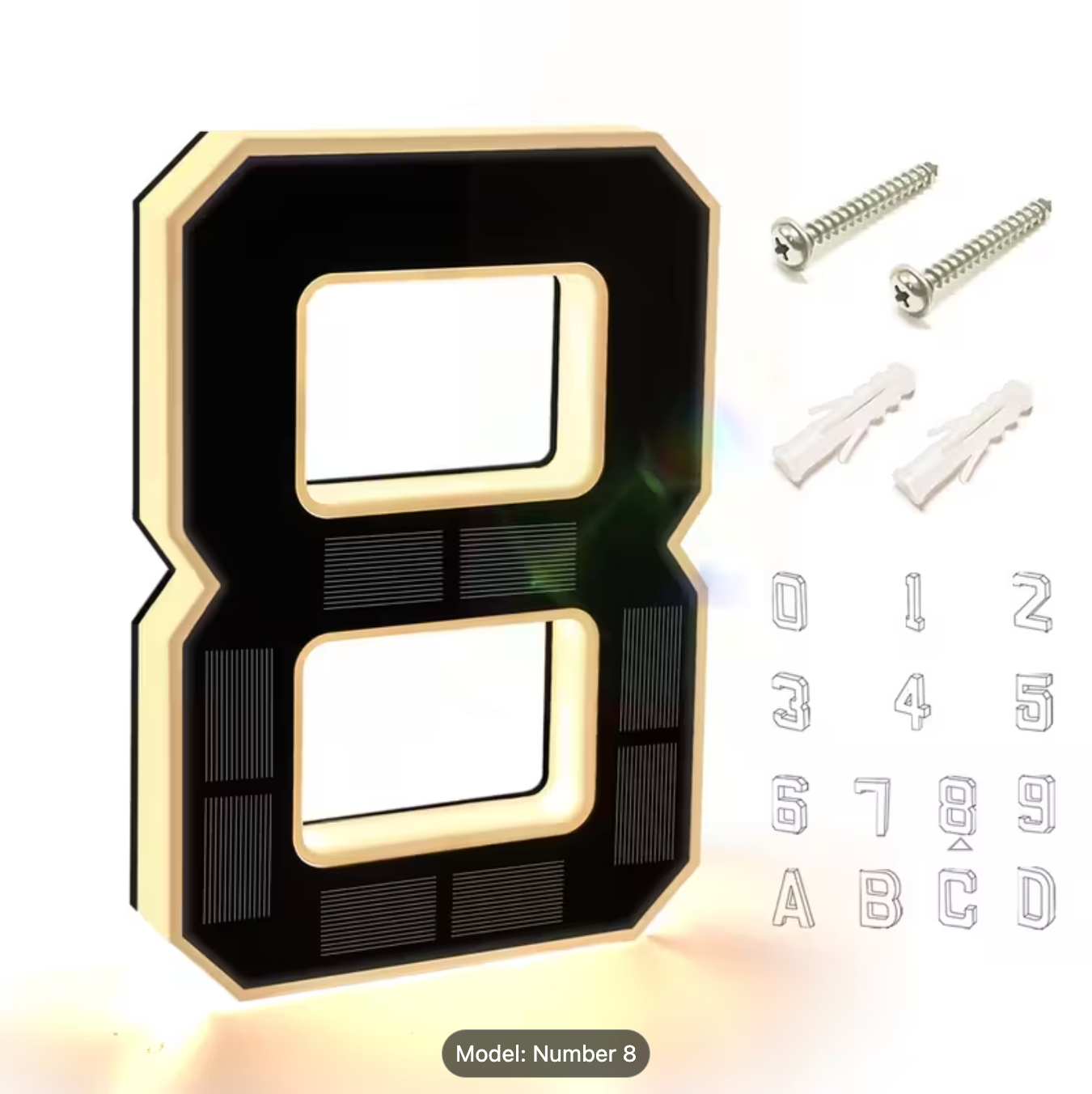 HRIMZW™  Solar House Numbers