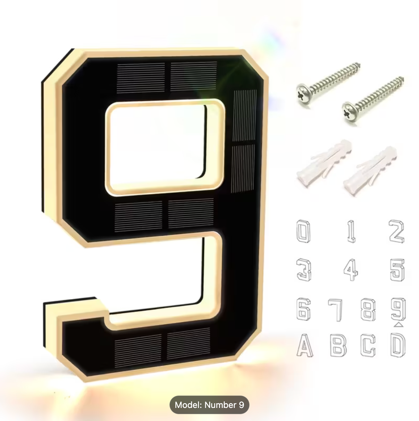 HRIMZW™  Solar House Numbers