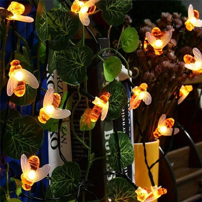 🔥Last Day 49% OFF🐝Solar LED Bee String Lights