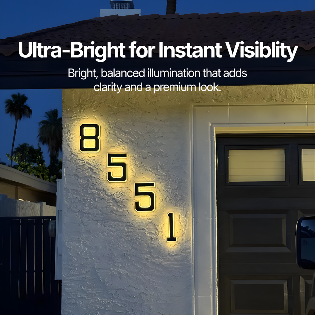 HRIMZW™  Solar House Numbers