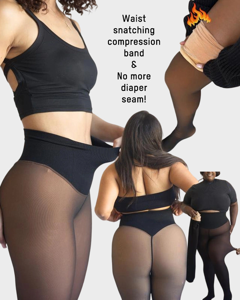 Compression One-Seam Shaping Fleece Leggings