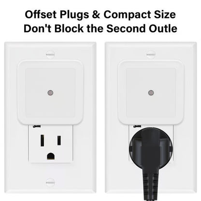 ✨Warm White Night Lights Plug into Wall, Plug in Night Light, Dusk to Dawn Nightlight Led Night Lights for Bedroom, Bathroom, Hallway