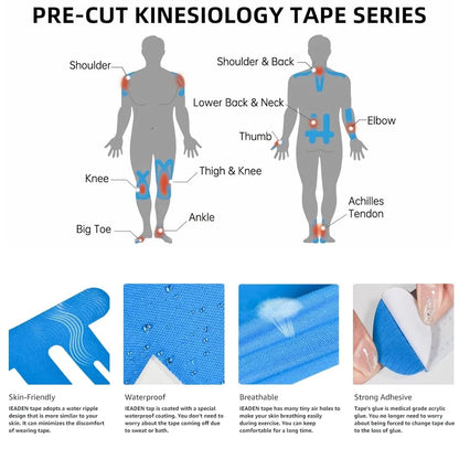 Last Day 49% OFF🔥10/20pcs Precut Kinesiology Tape For Knees