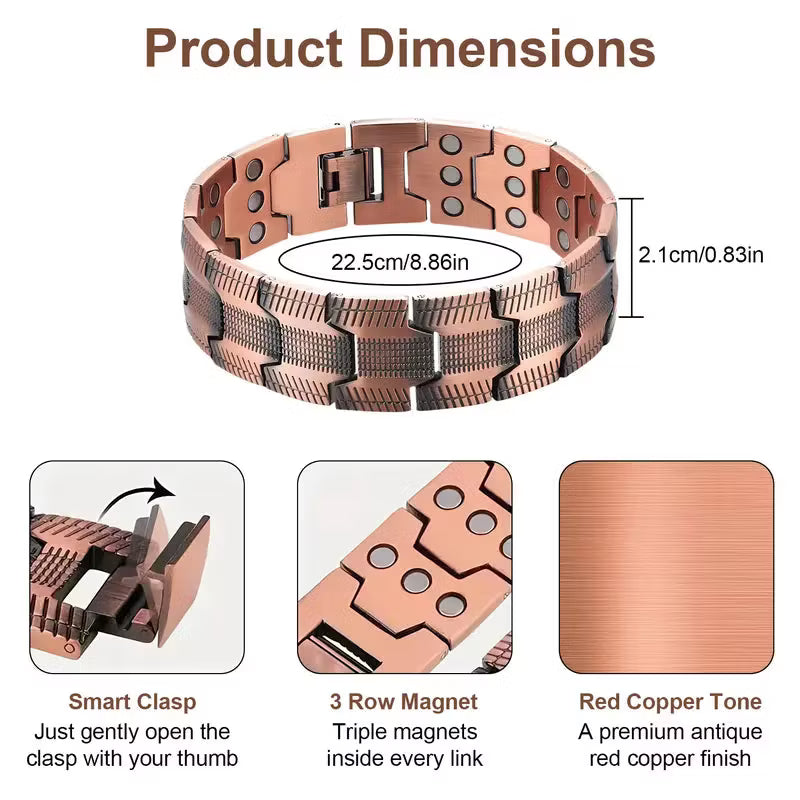 👨Father's Day 49% Off👨Copper magnetic bracelet--Relieve fatigue and promote blood circulation