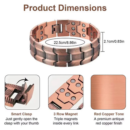 👨Father's Day 49% Off👨Copper magnetic bracelet--Relieve fatigue and promote blood circulation