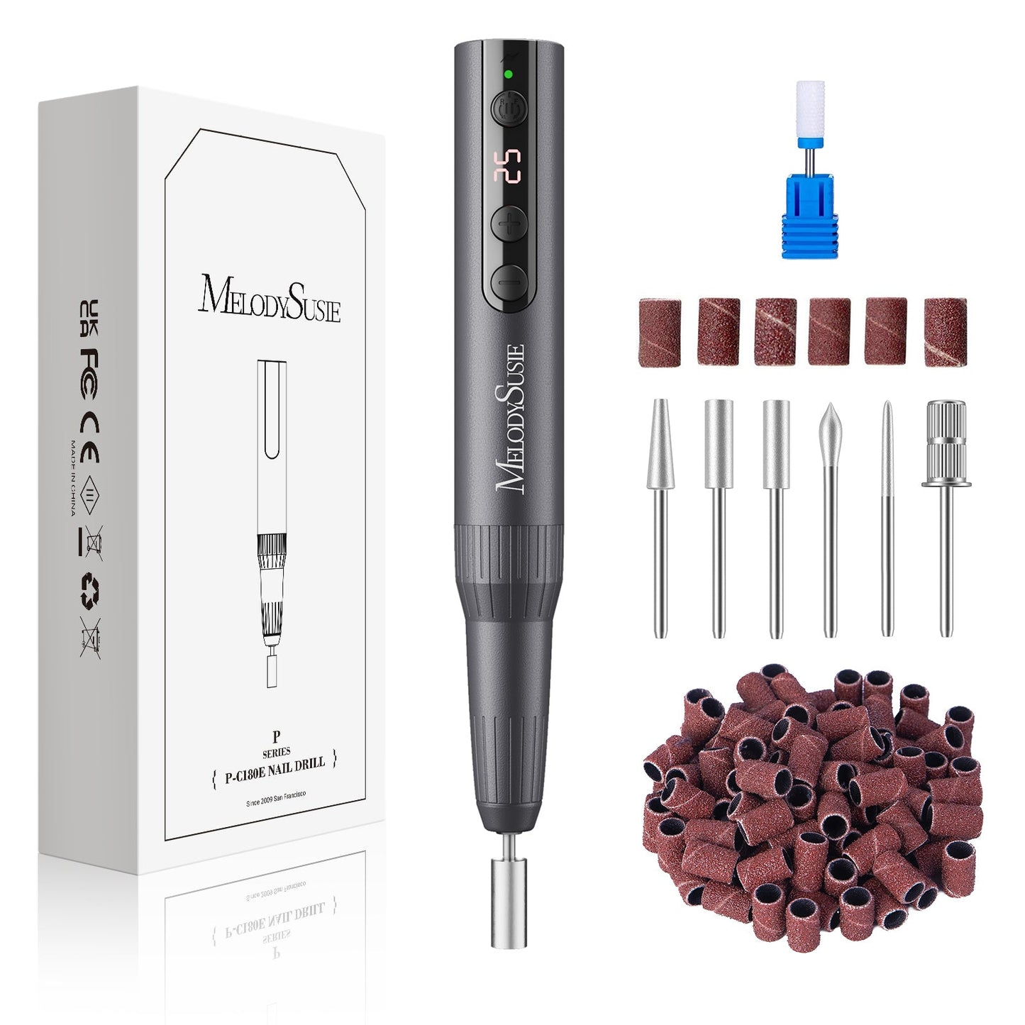 Pen-Shaped Rechargeable Nail Drill
