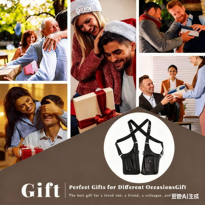 Unisex Adjustable Leather Underarm Shoulder Bag