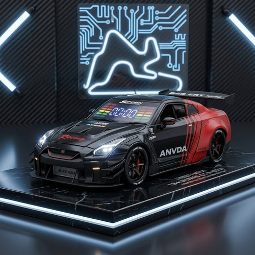 🏎️ 2026 ساعة منبه للسيارة الخارقة المطورة - تأثيرات واقعية لدوران المحرك وأضواء متحركة