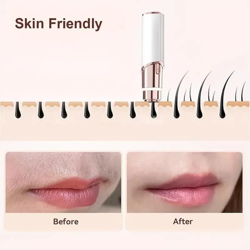 2-in-1 Women's Eyebrow and Facial Hair Removal Device
