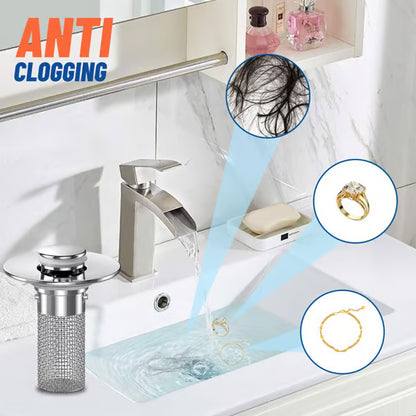🔥Universal 2-in-1 Pop-Up Drain Stopper