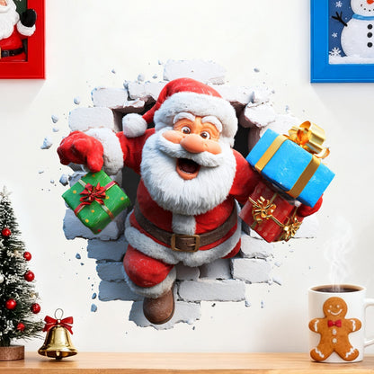 Creative Christmas Santa Wall Stickers