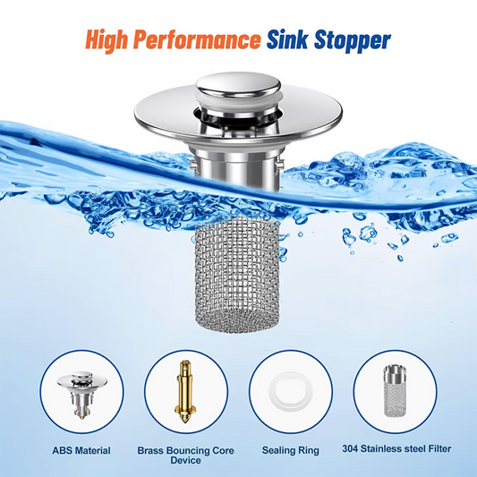 🔥Universal 2-in-1 Pop-Up Drain Stopper