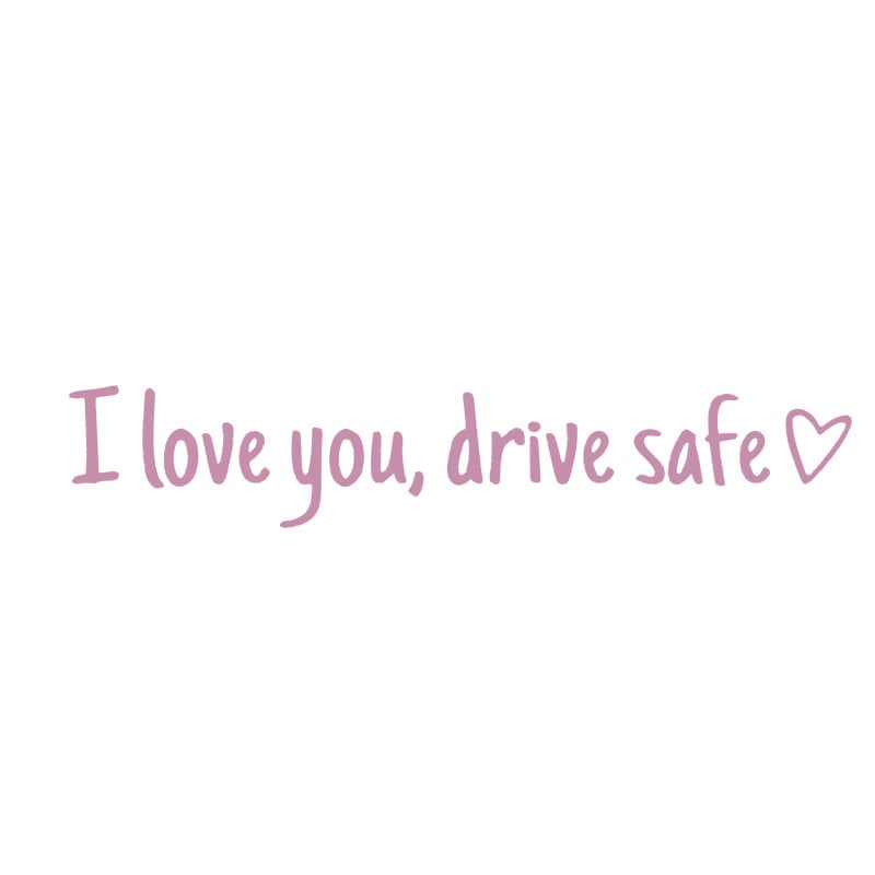 🔥Sweet Reminder Car Sticker – I Love You, Drive Safe (5pcs)
