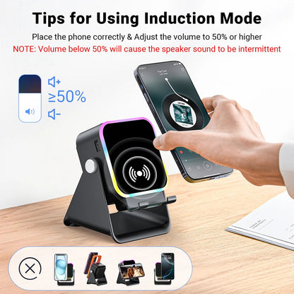 Wireless Induction Audio Speaker Stand