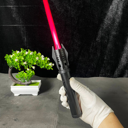 Hrimzw™ Lightsaber Lighter - Black Windproof Metal Torch Lighter with Red Flame for Kitchen, Candles & Outdoor Survival - Cool Gift for Star Wars Fans