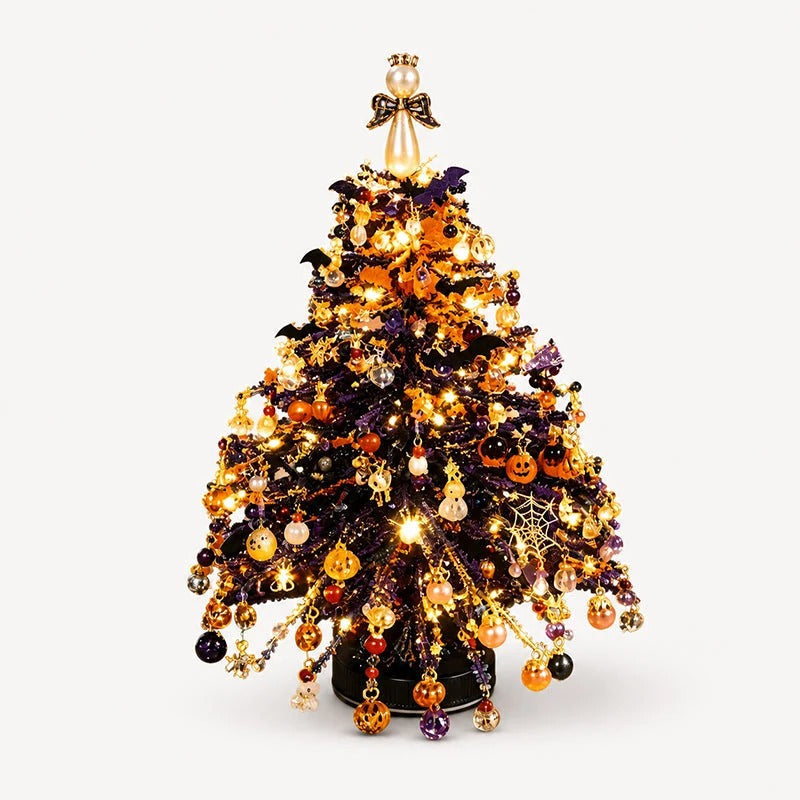 🎄Handmade Elegant Beaded Mini Christmas Tree✨Collectible Premium Holiday Decor Kit